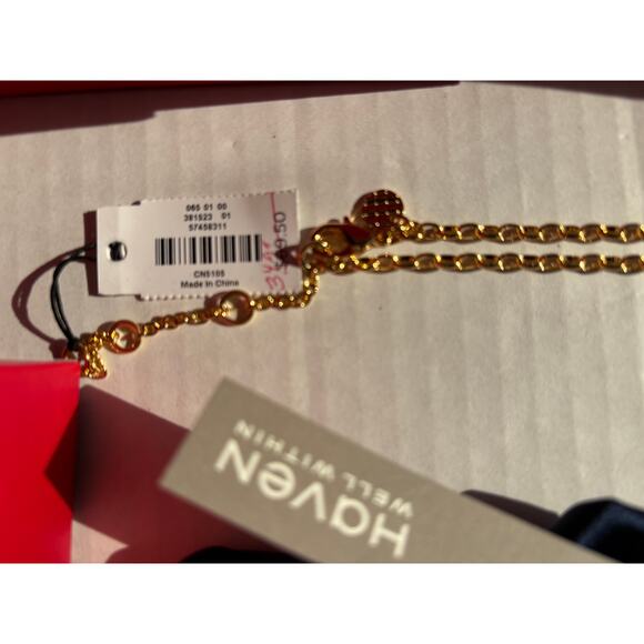 4/ $38 !NWT Talbots Womens Jewelry Necklace &3 Silk Scrunchie Pony Ties W/BOX main image 7